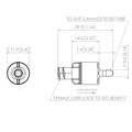 ISO 80369-7 Filtered Check Valve, Female Luer Lock to 3/32" (2.4mm) Barb, ABS Body with Polystyrene, Silicone Disc and Glass Fibre Filter Alternative Image 0