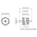 Modular Red Check Valve, 1/8" Barb Input and Output, Nitrile Seals, 3 psi Cracking Pressure Alternative Image 0