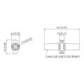 ISO 80369-7 Lipid Resistant Rad. Stable Polycarbonate Luer Coupler, Male Slip Luer Alternative Image 0