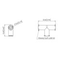 Animal Free Polypropylene Equal Tee Luer Connector, Female Slip Luer Alternative Image 0