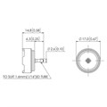 Teal Polypropylene Suction Filter, 105 Micron Polypropylene Mesh, 1/16" (1.6mm) ID Tube Alternative Image 0