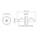 Black Nylon In-Line Filter, 55 to 74 Micron 304 Stainless Steel Mesh, 3/16" (4.8mm) ID Tube Alternative Image 0