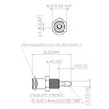 ISO 80369-7 White Nylon Panel Mount Luer, Female Luer Lock to 3/32" (2.4mm) ID Tube Alternative Image 0