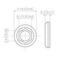 Black Nylon Panel Mount Colour Coded Ring Alternative Image 0