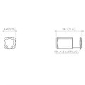 Nickel Plated Brass Luer Plug, Female Slip Luer  Alternative Image 0