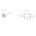ISO 80369-7 Compatible - 316 Stainless Steel Luer Coupler, Male Slip Luer Alternative Image 0