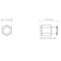 316 Stainless Steel Luer Plug, Female Slip Luer Alternative Image 0