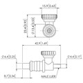 Flow Control/Bleed Valve with One Way Check Valve, Male Luer Alternative Image 0