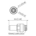 Bag Access Swabable Needle Free Luer Activated Valve, Clear Polycarbonate Alternative Image 0