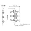 Swabable Needle Free Luer Activated Multi-Port Manifold, Clear Polycarbonate Alternative Image 0