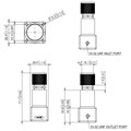 10-32 UNF Precision Regulator, Constant Bleed, Relieving, 0.5-3.5psi Alternative Image 0