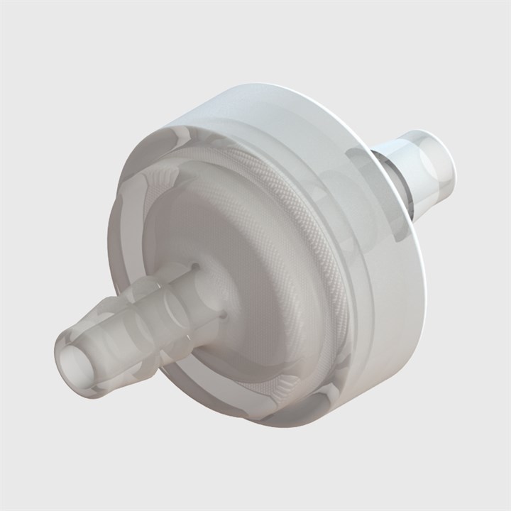 Natural Polypropylene In-Line Filter, 150 Micron Polypropylene Mesh, 1/8" (3.2mm) ID Tube