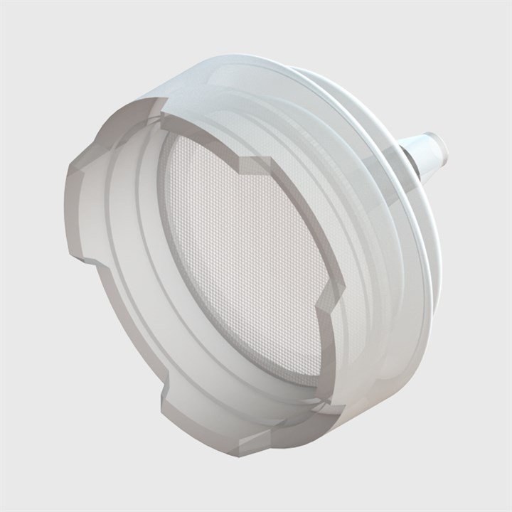 Clear Polypropylene Suction Filter, 150 Micron Polypropylene Mesh, 1/16" (1.6mm) ID Tube