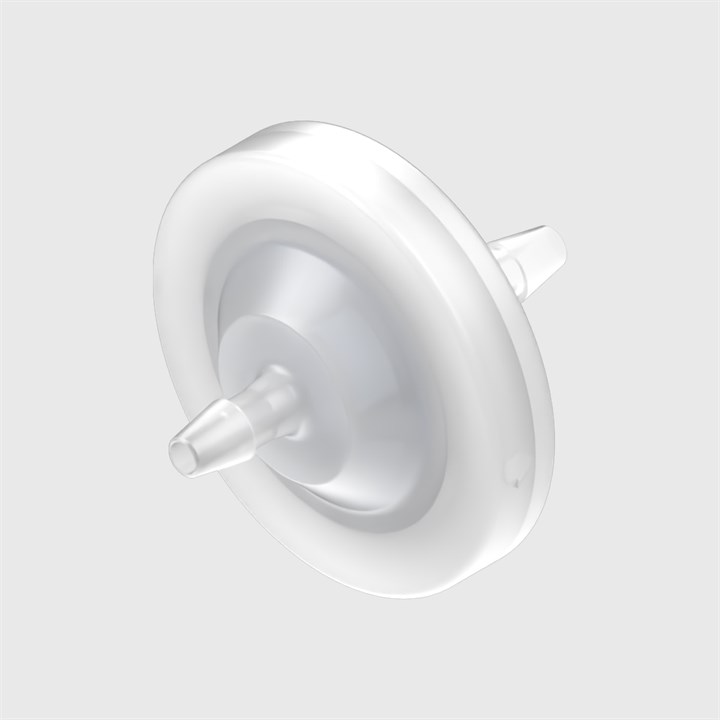 Animal Free Polypropylene In-Line Filters - 3/32" ID Tube - Hydrophilic PET Disc - Various Microns Available