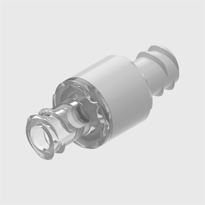 ISO 80369-7 ABS Bodied Bacterial Filter, 0.2 Micron Hydrophobic Glass Fibre Disc, Female Luer Lock