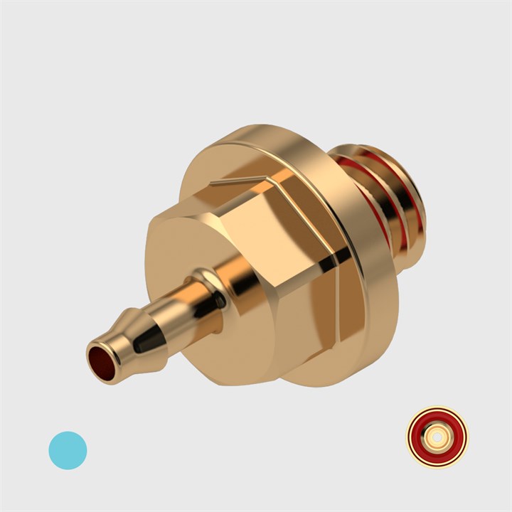 Brass 1/16" to 10-32 UNF Adaptors - Various O-ring Materials