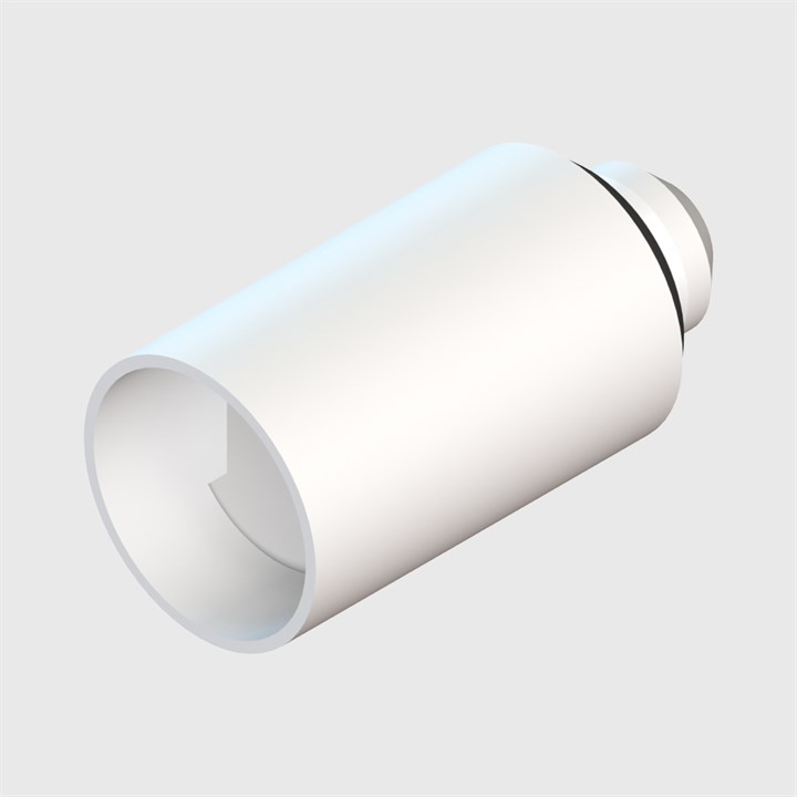 1/4" OD Cartridge Check Valve, Nylon Body, Buna-N seal, 0.5 psi Cracking Pressure