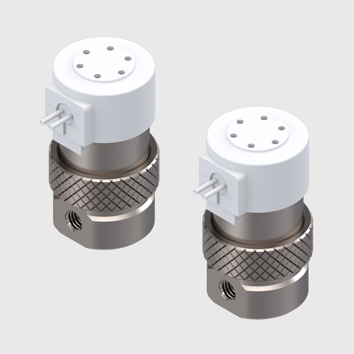 Oxygen Clean, Normally Closed, In-Line 3 Way Solenoid Valves - ESV Series