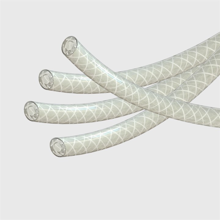 1/4" ID Natural Reinforced PVC Tube - 30M