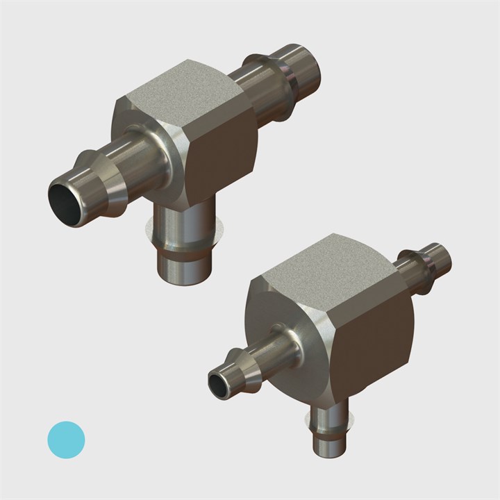 Nickel Plated Brass Equal Tee Connectors (Pack of 5) - Various Sizes