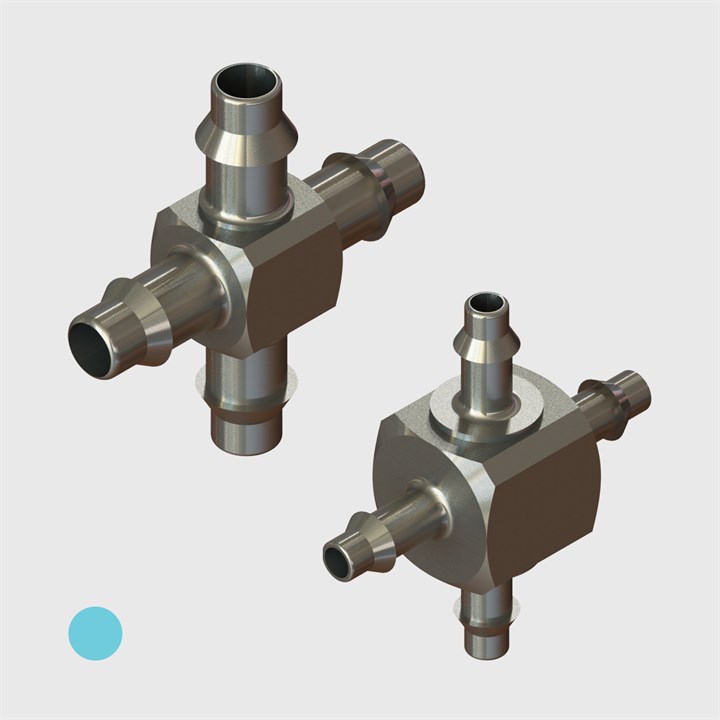 Nickel Plated Brass Equal Cross Connectors (Pack of 5) - Various Sizes