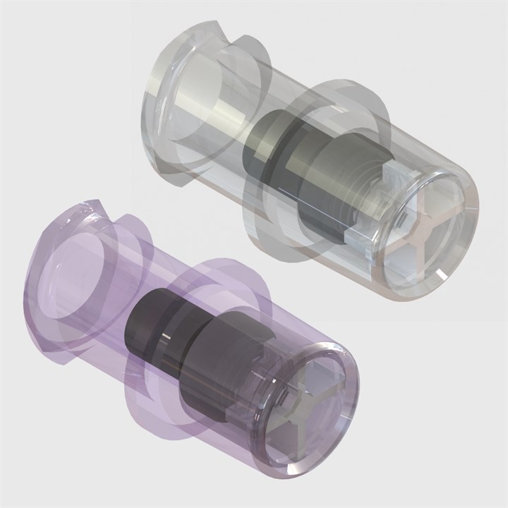 Luer Lock Access Needle Free Check Valves with Female Luer Lock, Short Body