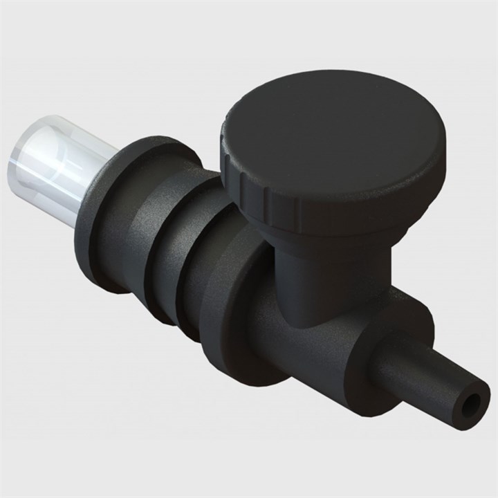 Flow Control/Bleed Valve with One Way Check Valve, Male Luer