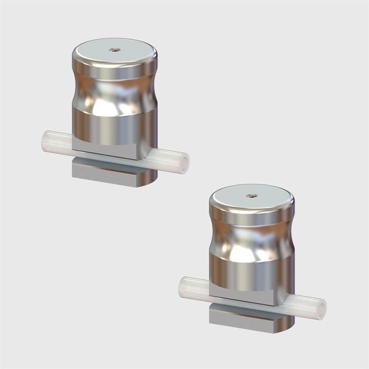 2 Way Pneumatic Pinch Valves, 1/4" ID x 3/8" OD Medical/Laboratory Grade Tubing