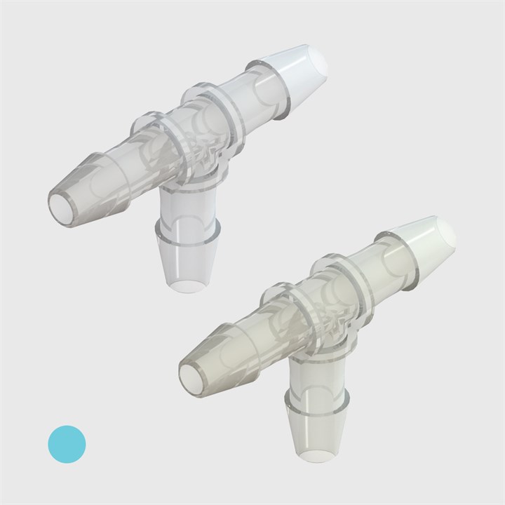 3/16" Barbs - Tee Connectors - Various Materials