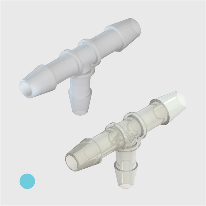 1/4"- 3/16" - Tee Reducing Connectors - Various Materials