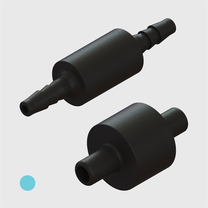 1/16" Multi-Barb Tube to Tube Equal Straight Connectors - Various Materials