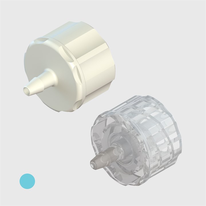 ISO 80369-7 Male Luer Lock to 1/16" Barb - Various Materials