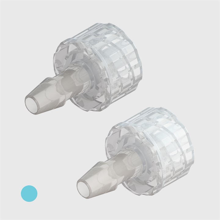 ISO 80369-7 Male Luer Lock to 1/8"  Barb - Various Materials