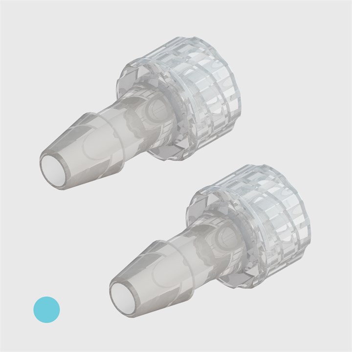 ISO 80369-7 Male Luer Lock to 3/16"Barb - Various Materials