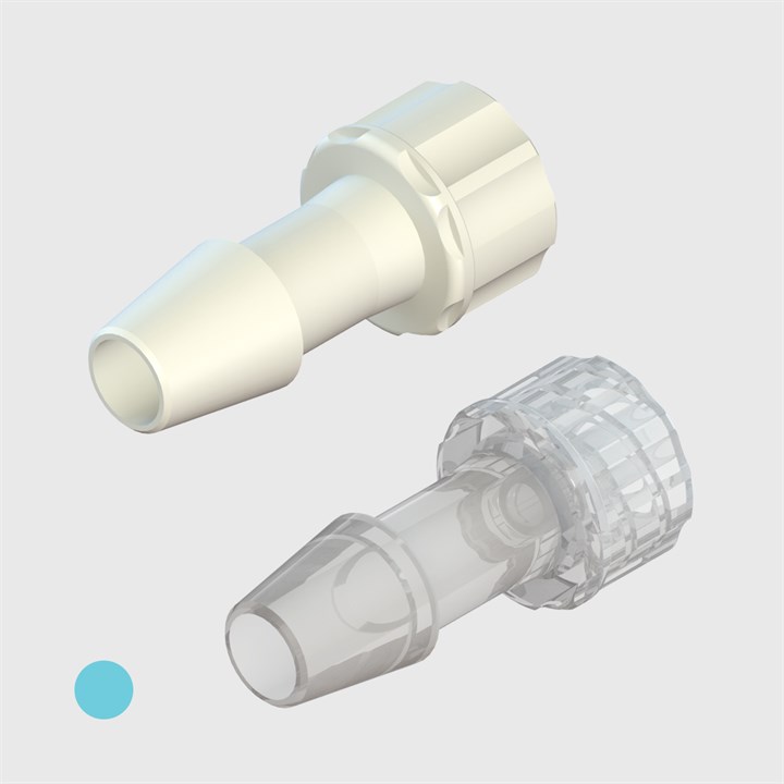 ISO 80369-7 Male Luer Lock to 1/4" Barb - Various Materials