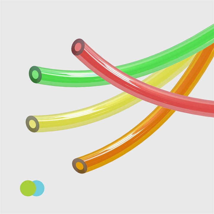 Transparent Polyurethane Tube-Grade 85 Shore A - 6.35 mm OD x 3.2 mm ID