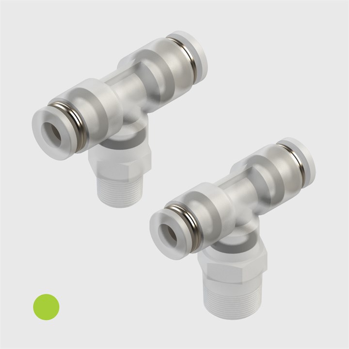 Polypropylene - Swivel Male Branch Tees - Various Sizes