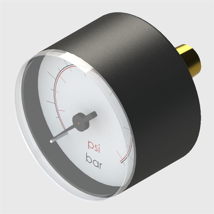 R1/8" Centre Back Pressure Gauage 40mm Diameter
