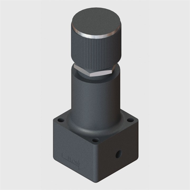 10-32 UNF Precision Regulator, Constant Bleed, Relieving, 0.5-3.5psi