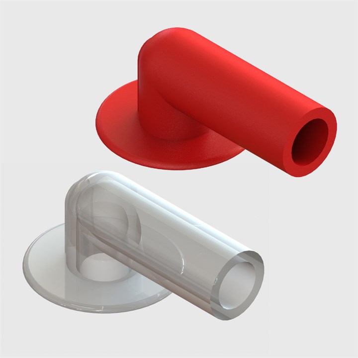 Small 90 Degree Heat Sealable Tubing Flanges