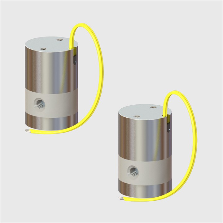 PEEK 2 Way Isolation Valves Normally Closed 0.040" Orifice Effective Size