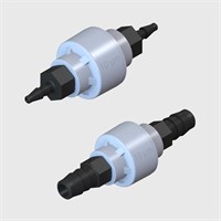 Polysulfone Miniature Disposable Filter with 10 Micron Stainless Steel Screen - Available in Various Barb Sizes