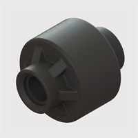 Polysulfone Bodied Check Valve, (Black Housing), Internal Silicone Disc, 10-32 UNF Female Thread, Cracking Pressure < 10" H2O