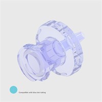 Radiation Stable Polycarbonate Luer, Female Luer Lock to 1/16" (1.6mm) ID Tube - Compatible With Blue Dot Tubing