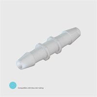 Kynar Equal Straight Connector, 3/16" (4.8mm) ID Tube - Compatible With Blue Dot Tubing - IMPORTANT - Contact us for other material options