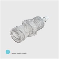 ISO 80369-7 Animal Free Polypropylene Panel Mount Luer, Female Luer Lock to 1/16" (1.6mm) ID Tube