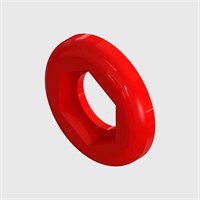 Red Nylon Panel Mount Colour Coded Ring