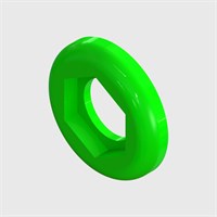 Green Nylon Panel Mount Colour Coded Ring