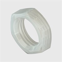 Natural Nylon 1/4"-18 NPSM Thread Panel Mounting Nut