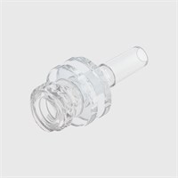 ISO 80369-2 Clear Acrylic Rotating Luer, Female Luer Lock to Male Rotating Luer